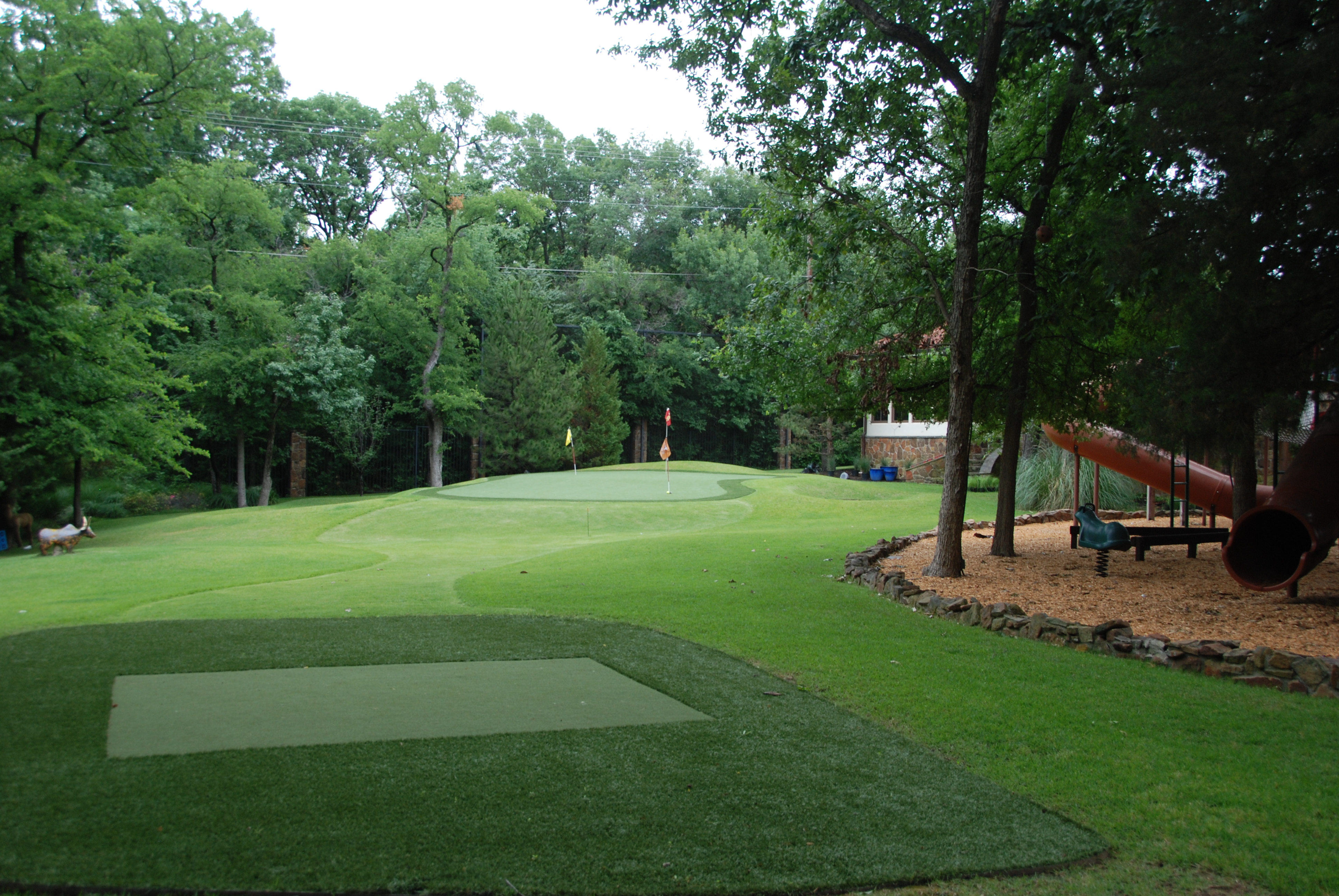 Spanish Colonial Estate estate landscape view 12 - residential landscape architecture in Dallas TX