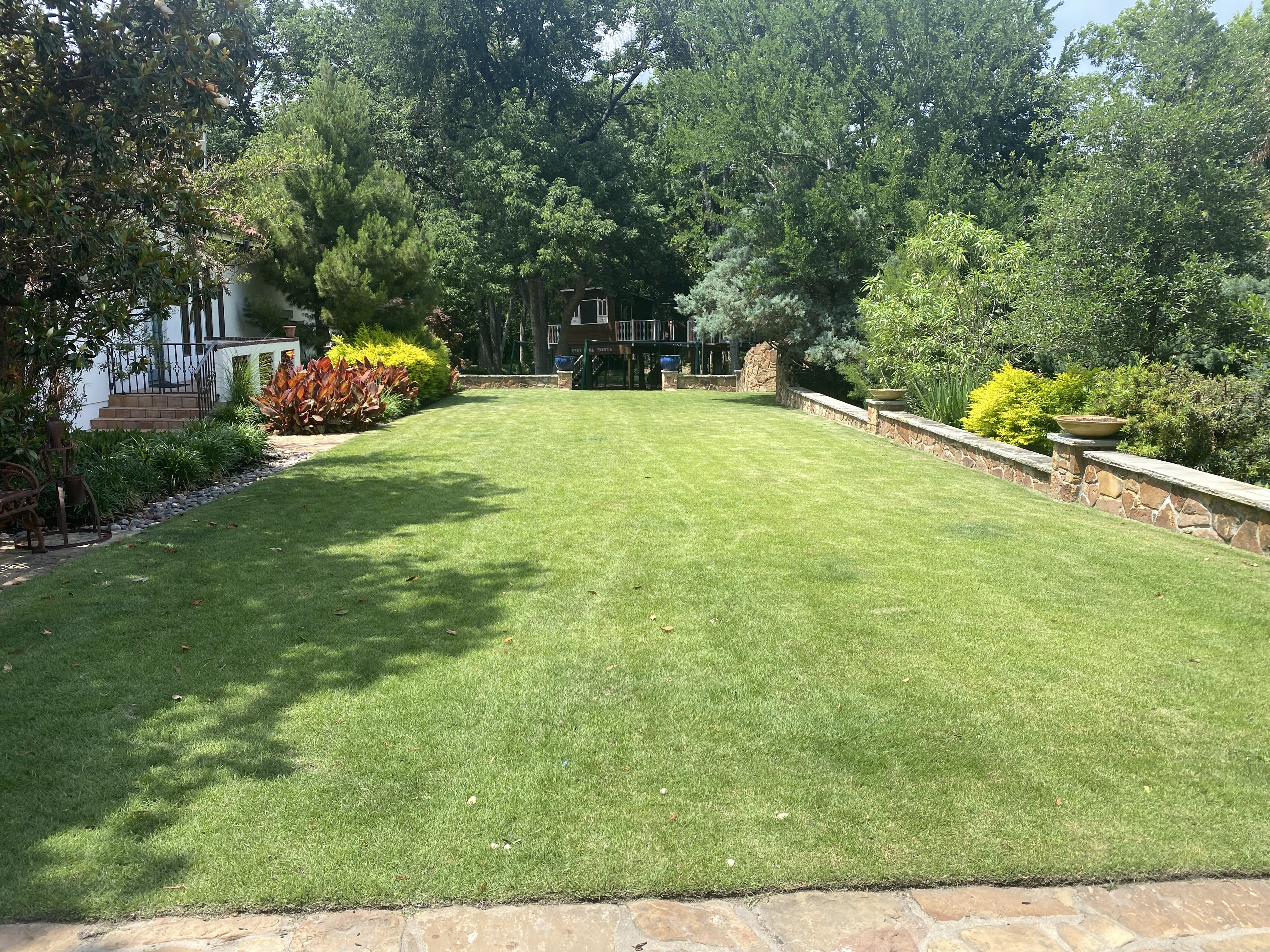 Spanish Colonial Estate estate landscape view 13 - residential landscape architecture in Dallas TX